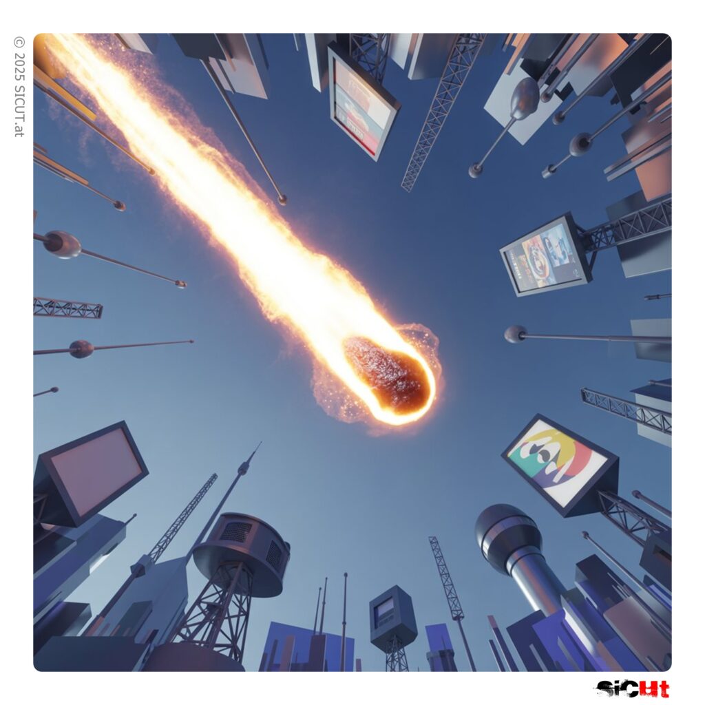 Die feierliche Erhebung des moralischen Staubkorns zum kosmischen Meteor