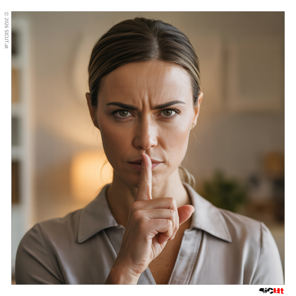 Einfach mal Klappe halten.